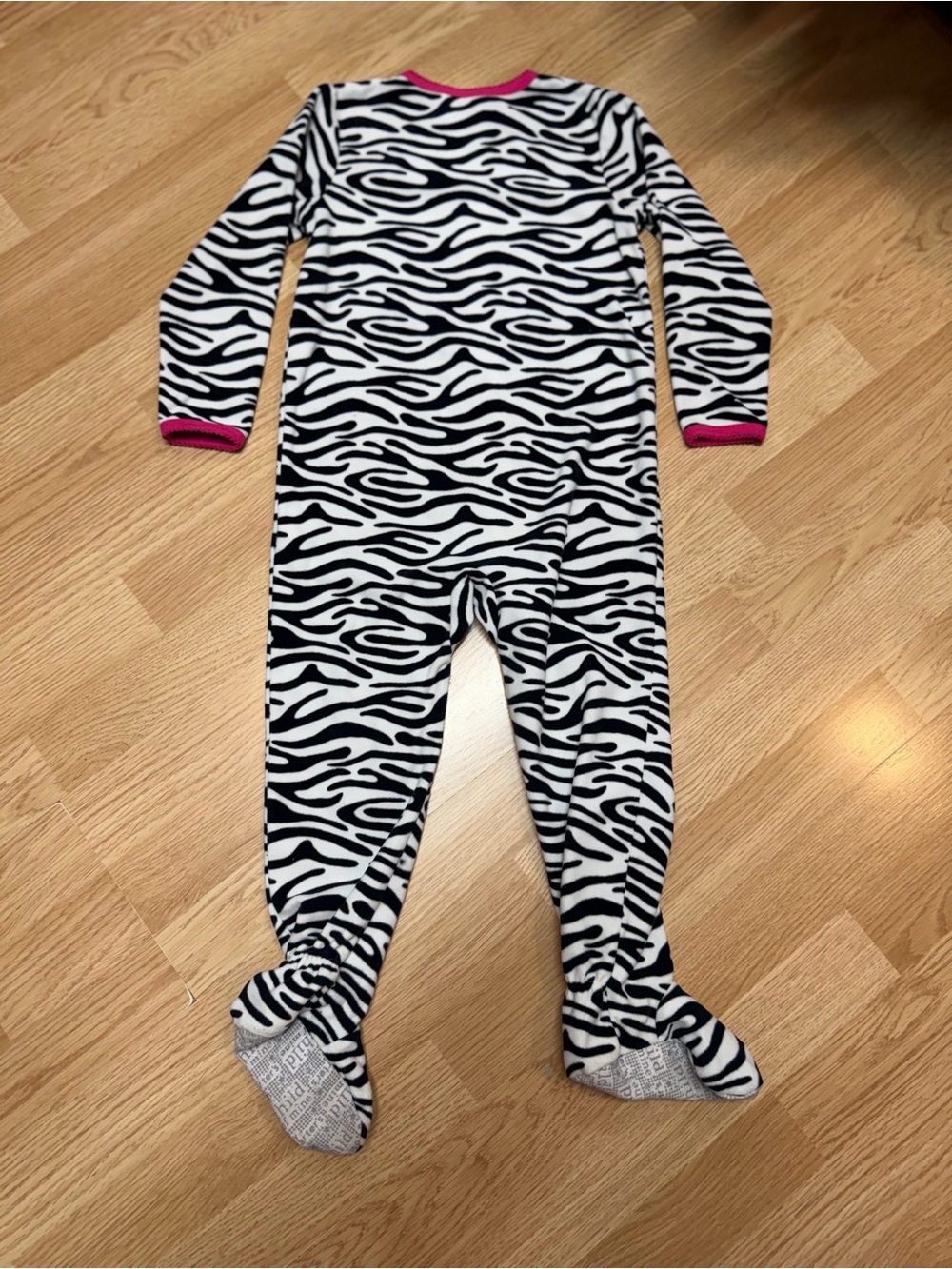 Child of Mine Carter’s Girls 4T Zebra Print Fleece Footed Pajama Sleeper